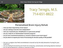 Tablet Screenshot of braininjuryrehabsandiego.com